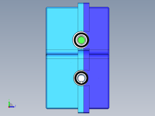 CVT变速箱三维图+CAD图纸设计资料左视缩略图