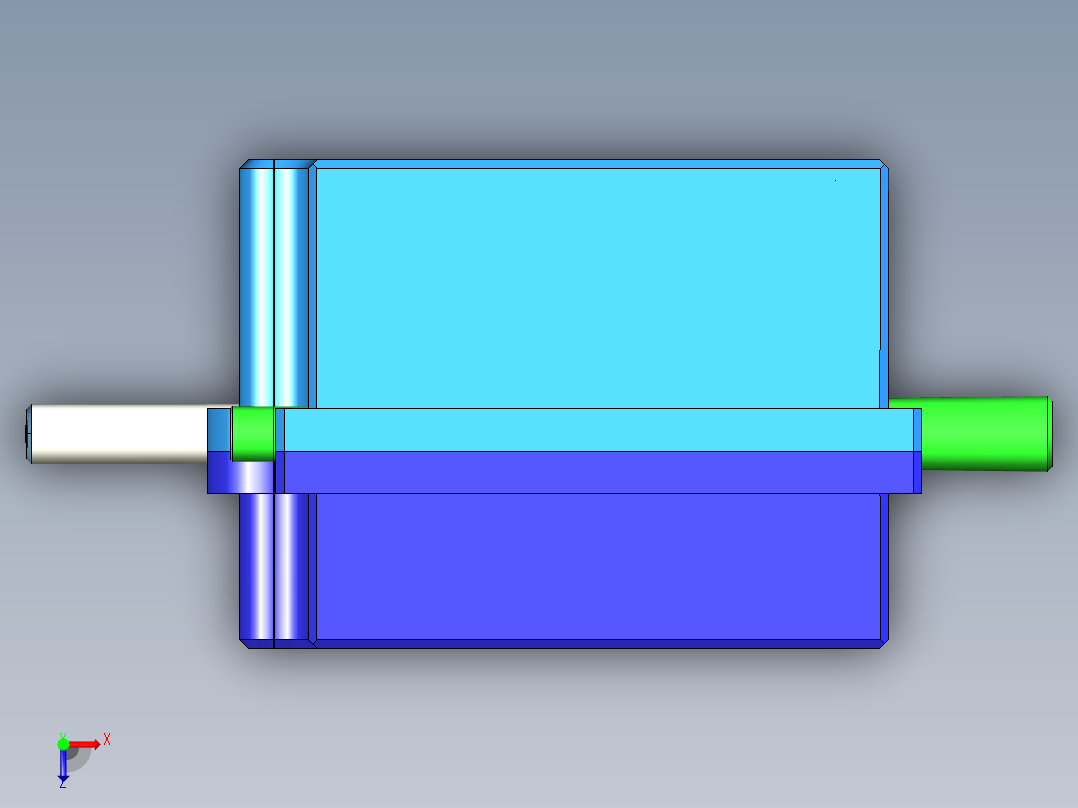 CVT变速箱三维图+CAD图纸设计资料俯视图