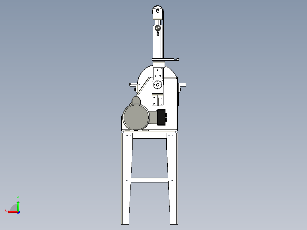 带式砂光机盘式砂光机后视图