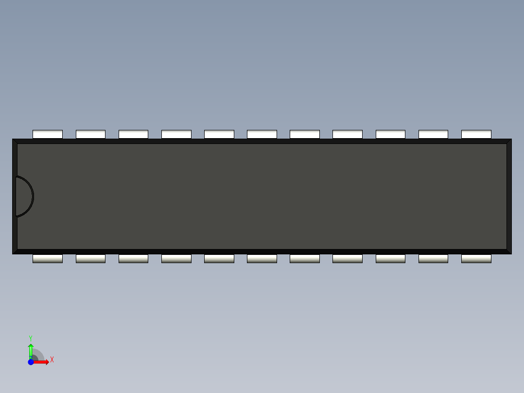 集成电路封装-MS-001AE前视图