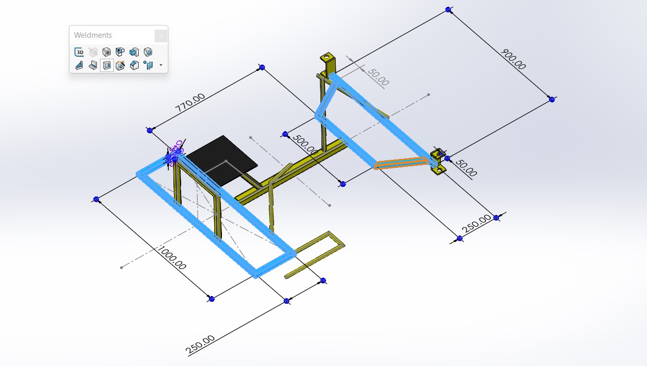 脚踏式四轮车割草机