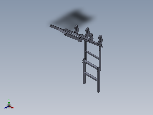 家用型多功能座椅正等轴测缩略图