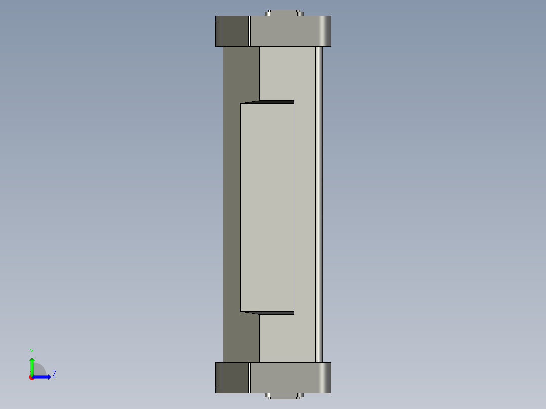 基恩士VT3-V7R_kc图纸模型左视图