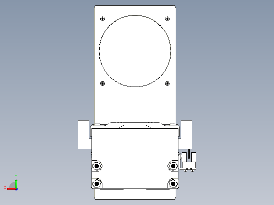 TPA-KNR-86E-1610C-L200A1-MU-P75-N3线性模块铝制底座后视图