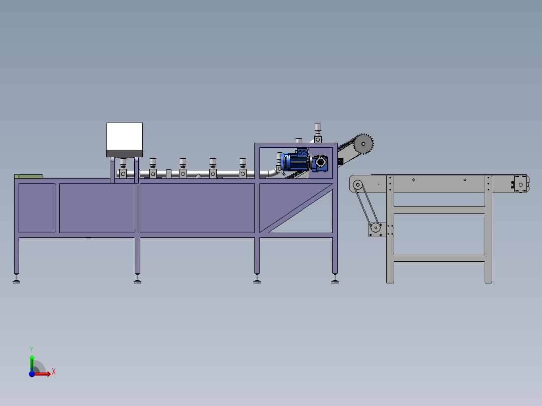 毕设：前胡清洗机sw20可编辑+说明书前视图