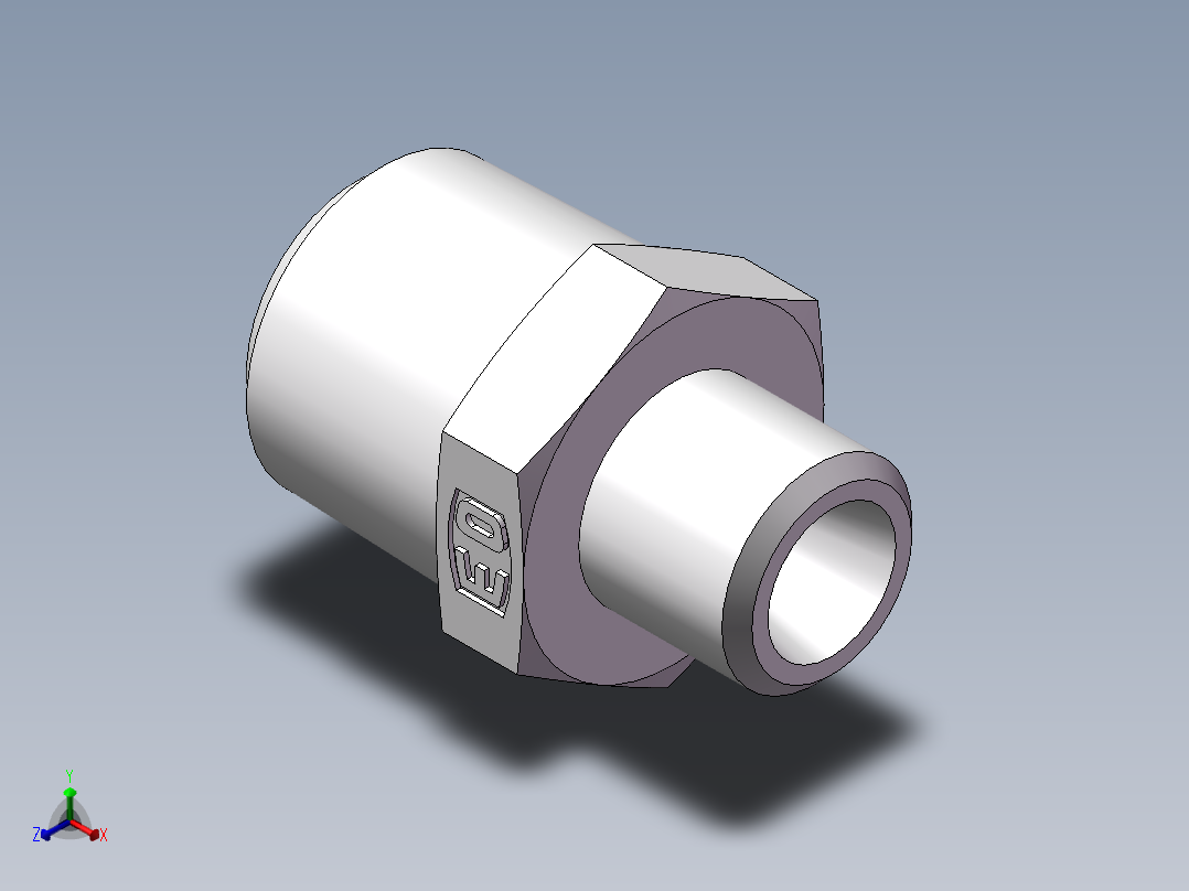 美制锥螺纹、1CN-12-06正等轴测图