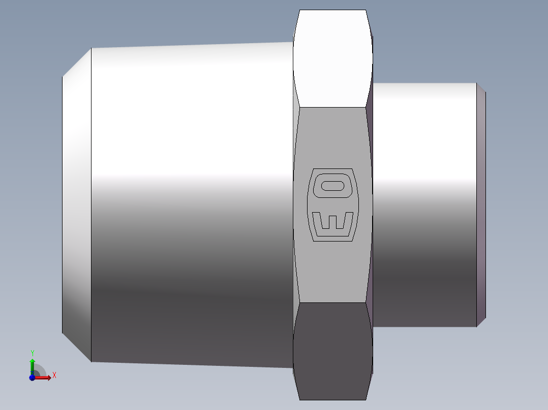 美制锥螺纹、1CN-26-16前视图