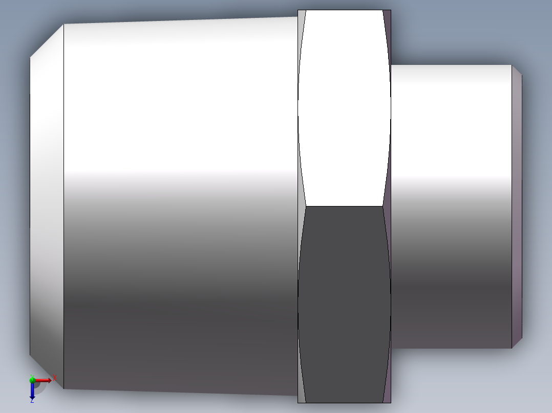美制锥螺纹、1CN-26-16俯视图