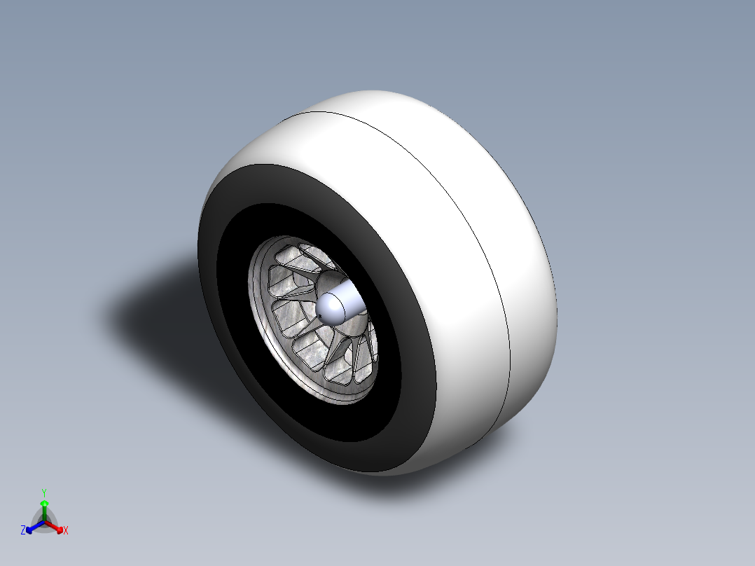 轮胎、车轮、轮毂(149)正等轴测图