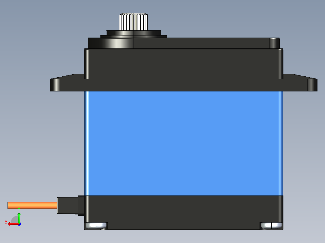 舵机(102)后视图
