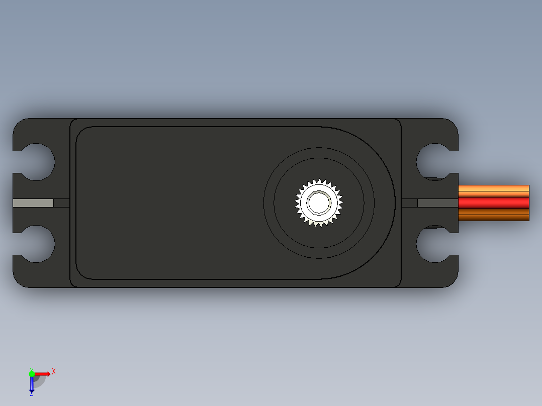 舵机(102)俯视图