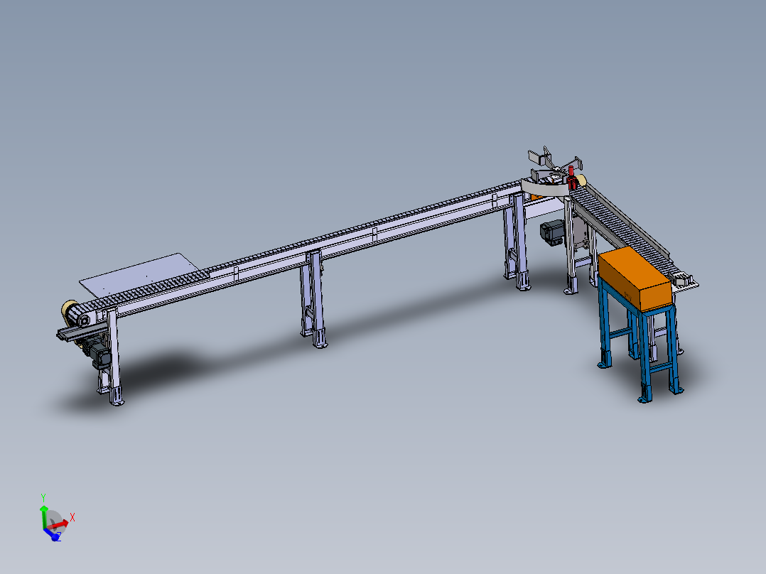 高温输送带及推料机构  XT