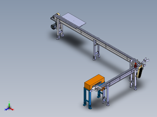 高温输送带及推料机构  XT正等轴测缩略图