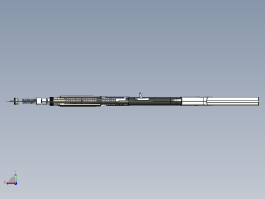 手枪左轮冲锋枪老式狙击步枪设计3D图纸color-pump-action-shotgun X_T后视缩略图