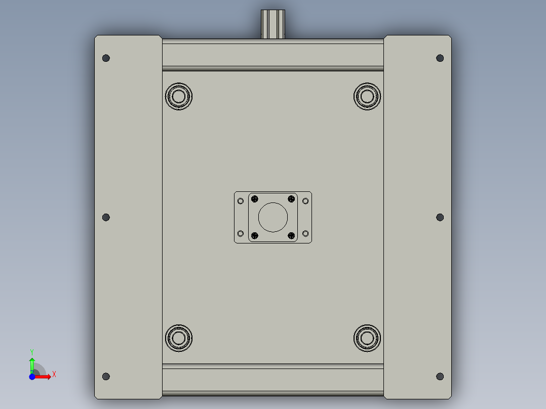 02缸套顶升定位系统-双气缸前视图