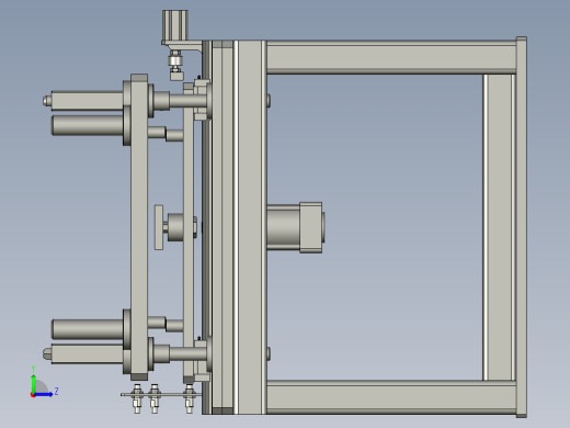 02缸套顶升定位系统-双气缸左视缩略图