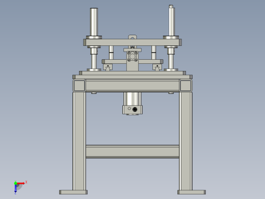 02缸套顶升定位系统-双气缸俯视缩略图
