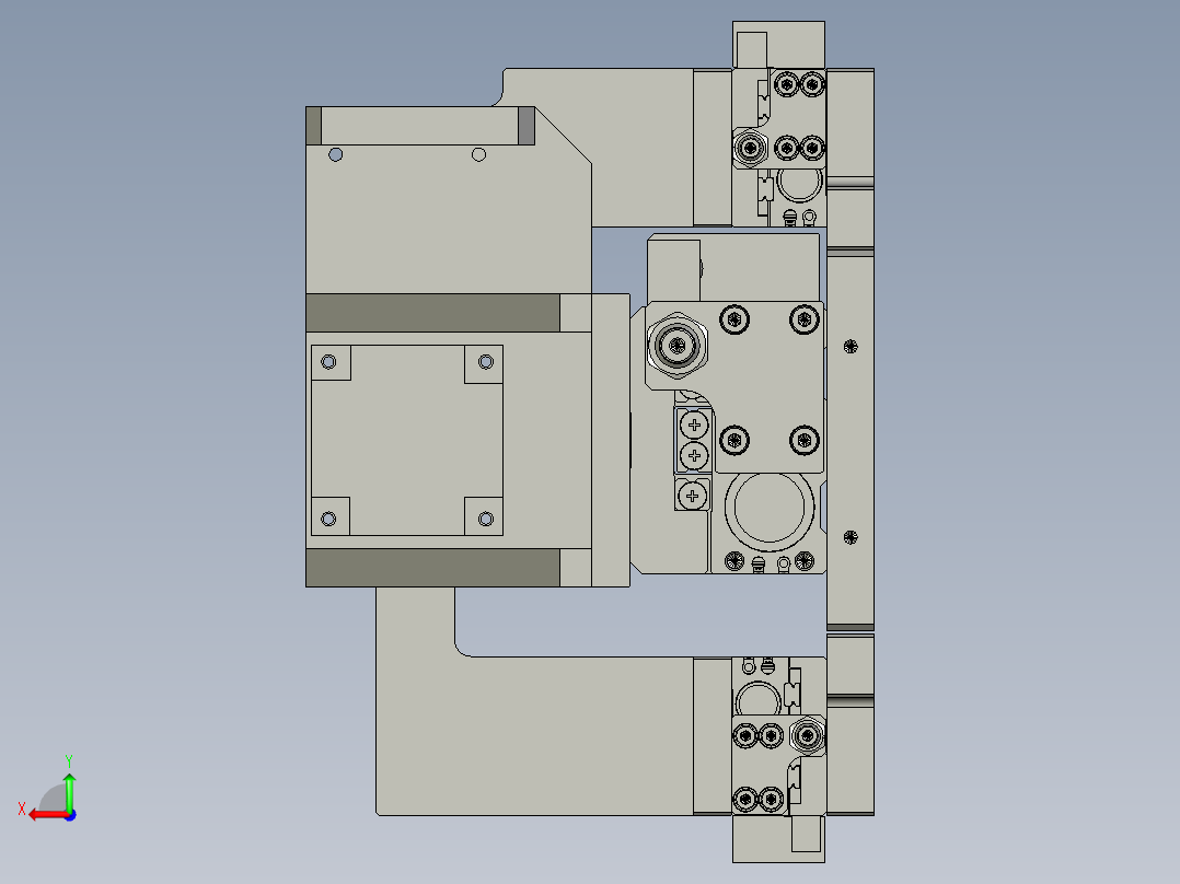 下齿轮抓取总成后视图