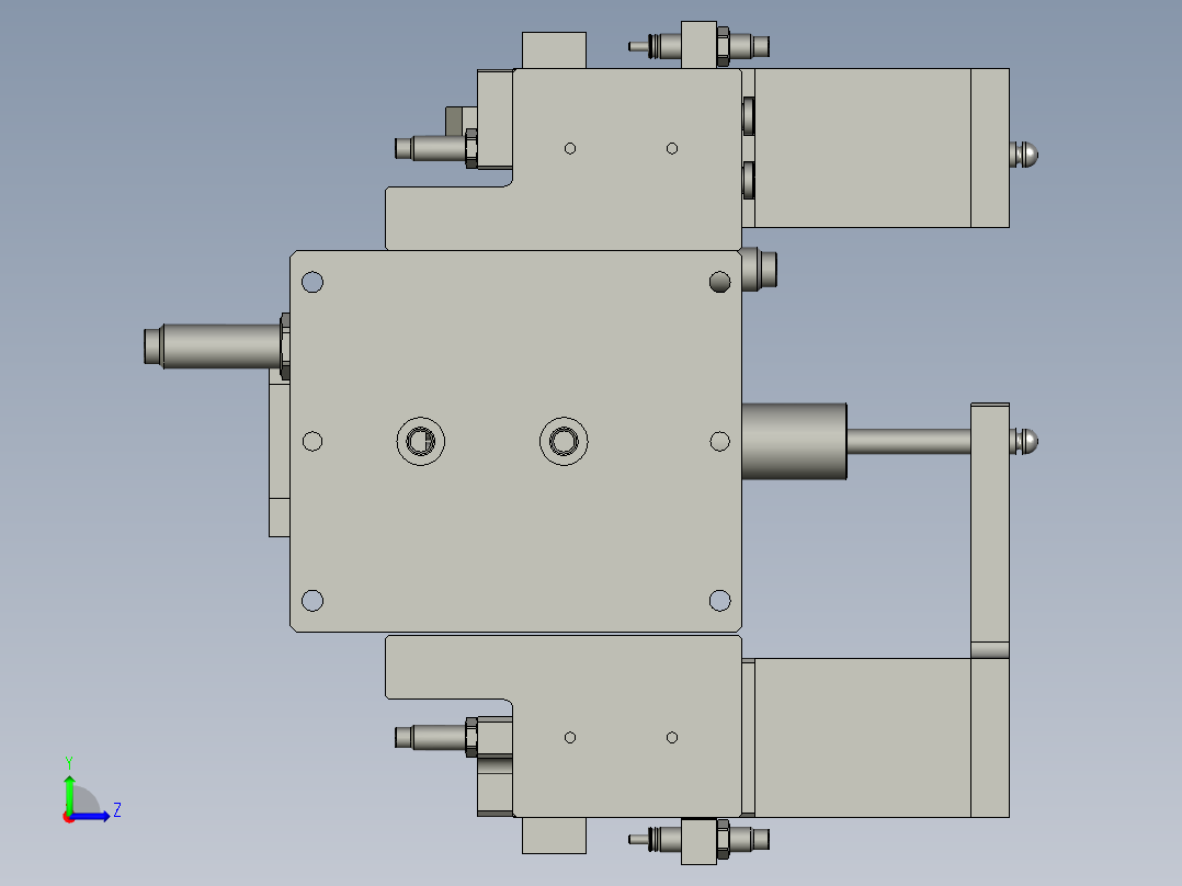 下齿轮抓取总成左视图