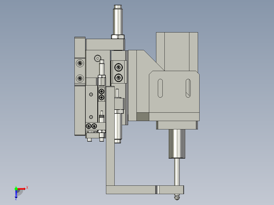 下齿轮抓取总成俯视图