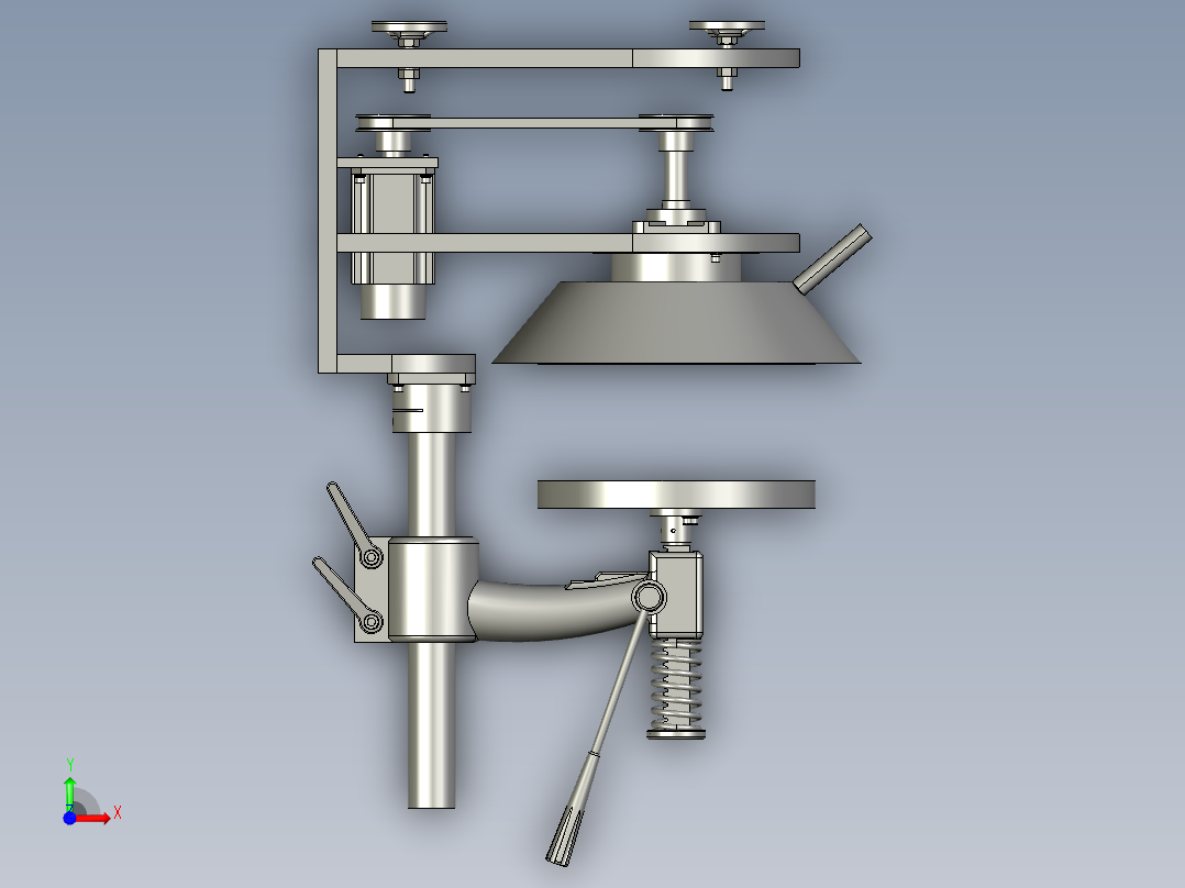 研磨圆形零件机前视图