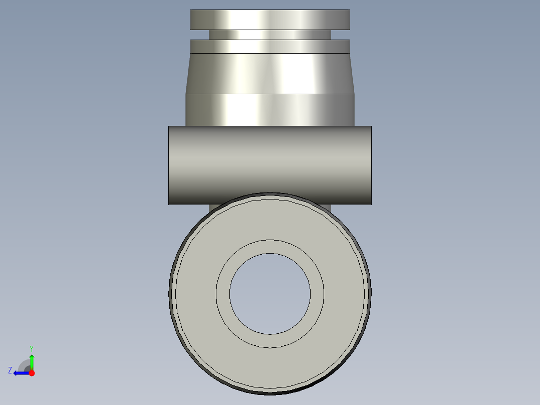 PKG8-6-5通接头-亚德客右视图