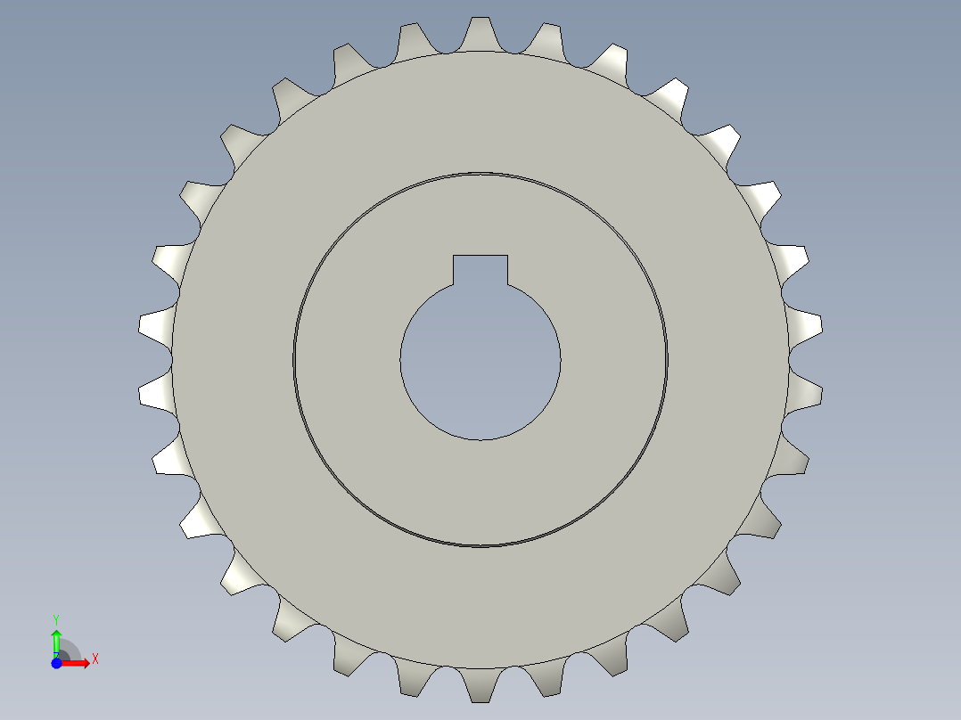 滚轮清洗机-25B-30齿-d15前视图