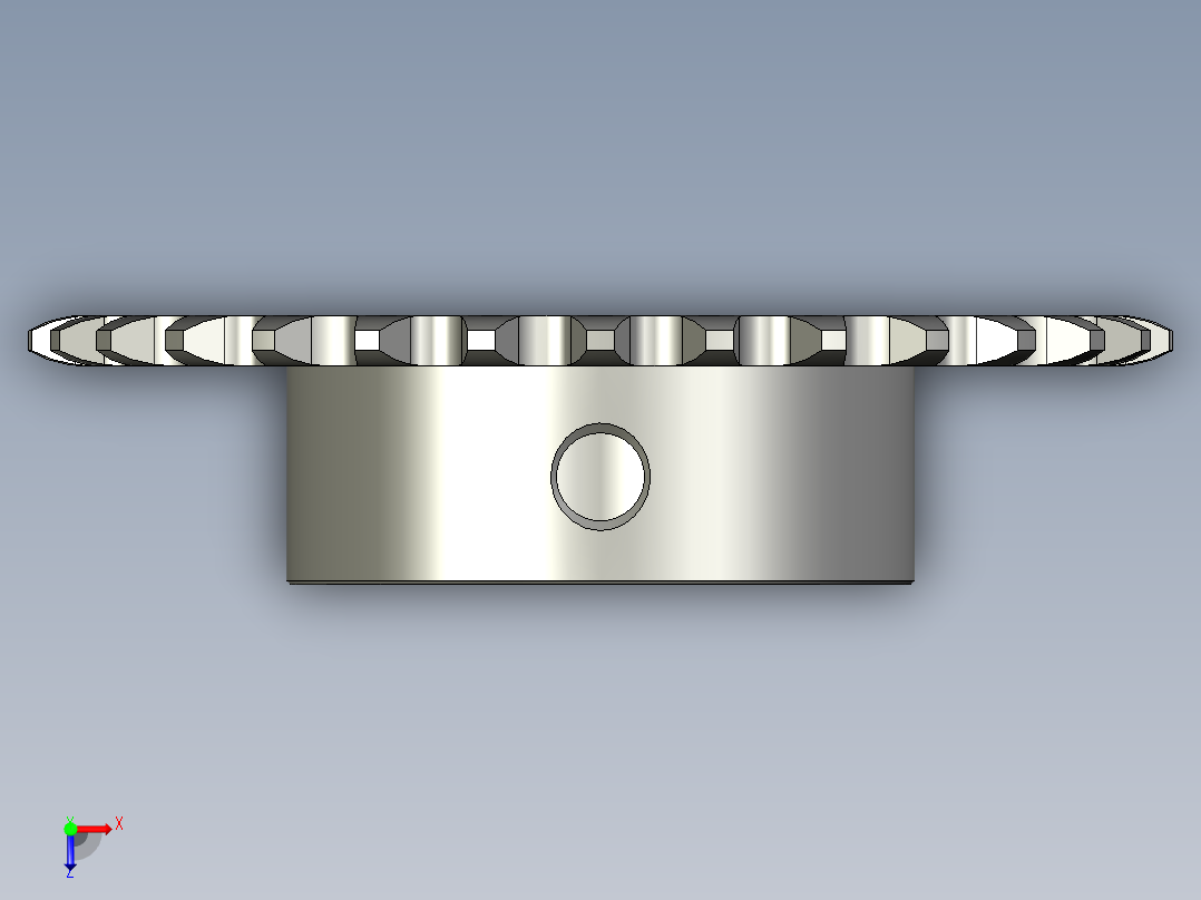 滚轮清洗机-25B-30齿-d15俯视图