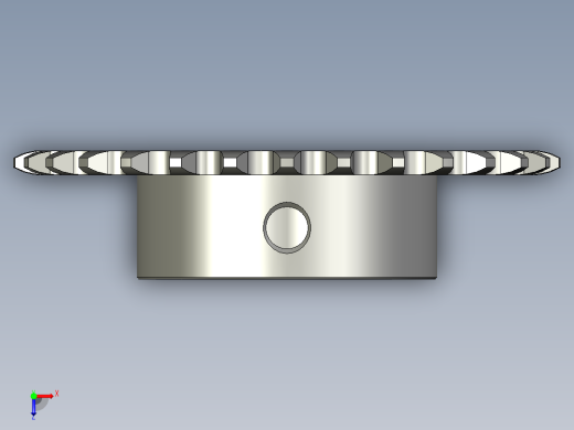 滚轮清洗机-25B-30齿-d15俯视缩略图