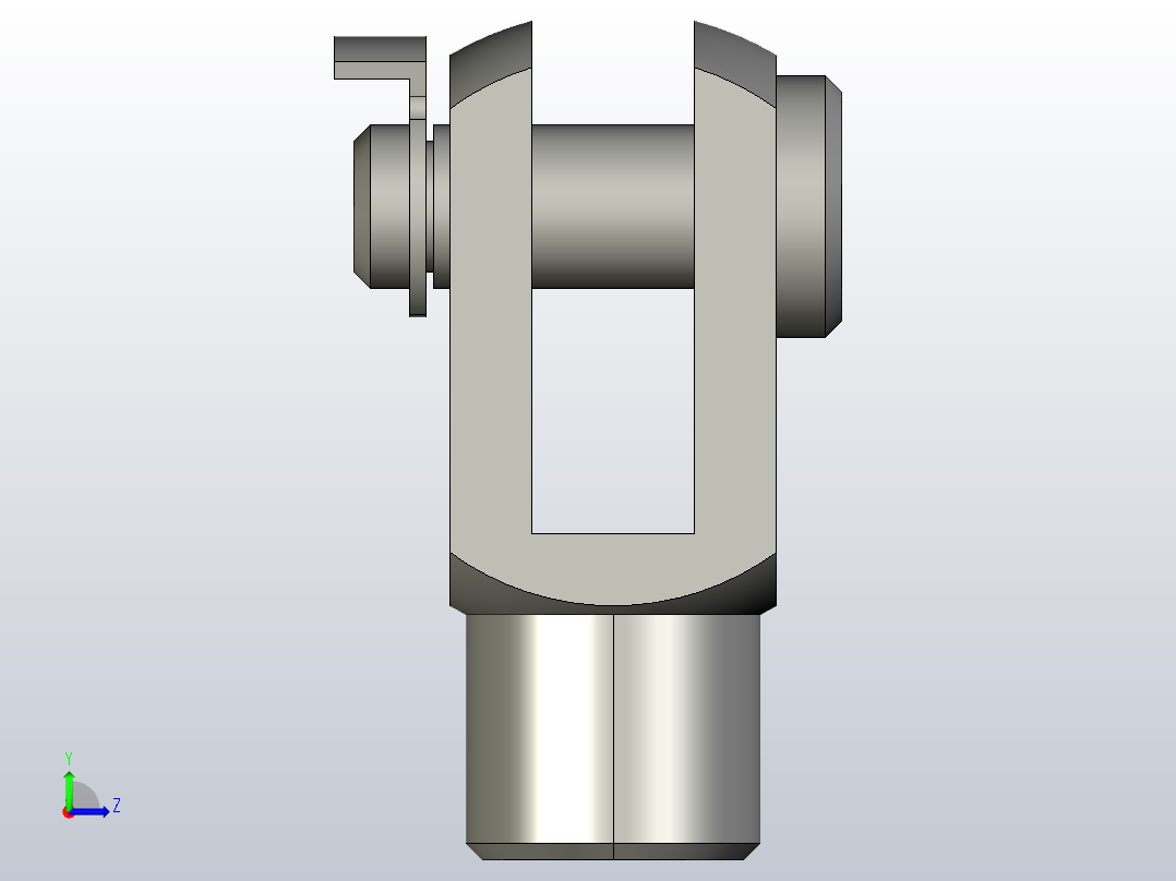 GN 751-ST 叉形接头[GN_751-5-10-M5-KL]左视图
