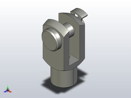 GN 751-ST 叉形接头[GN_751-5-10-M5-KL]正等轴测缩略图