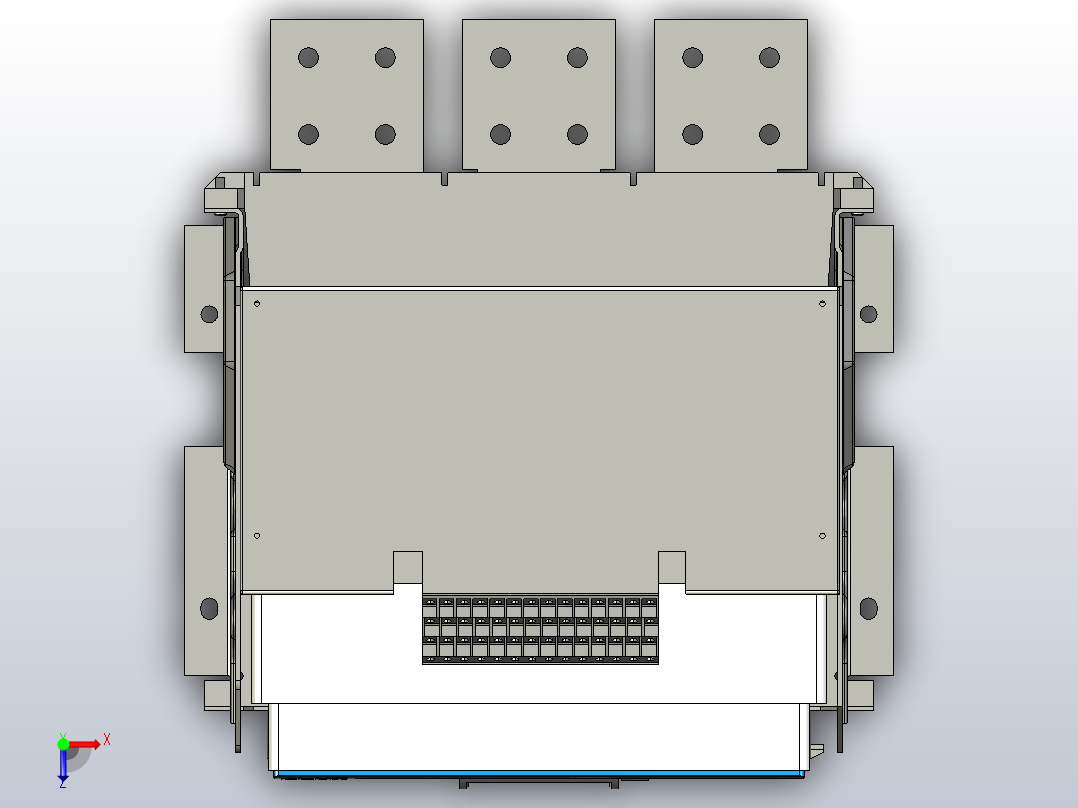 NXAF32N_H32 3P抽屉万能式断路器三维模型202202俯视图