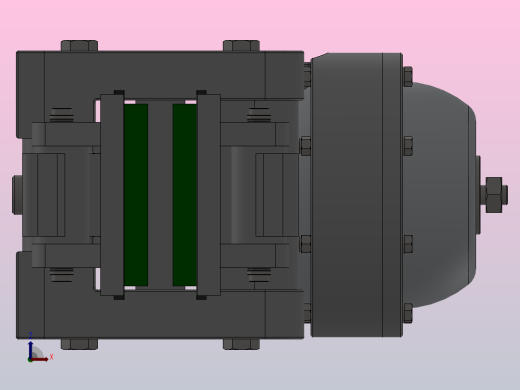 PDA气动盘式制动器_PDA5 300×12.7-153前视缩略图