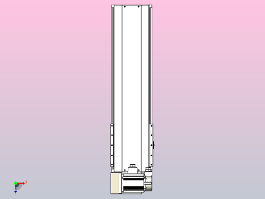 皮带直线轴半封闭可选导轨TPA-HNB-220D-176-L500-LU-Y-P1K-N3俯视缩略图
