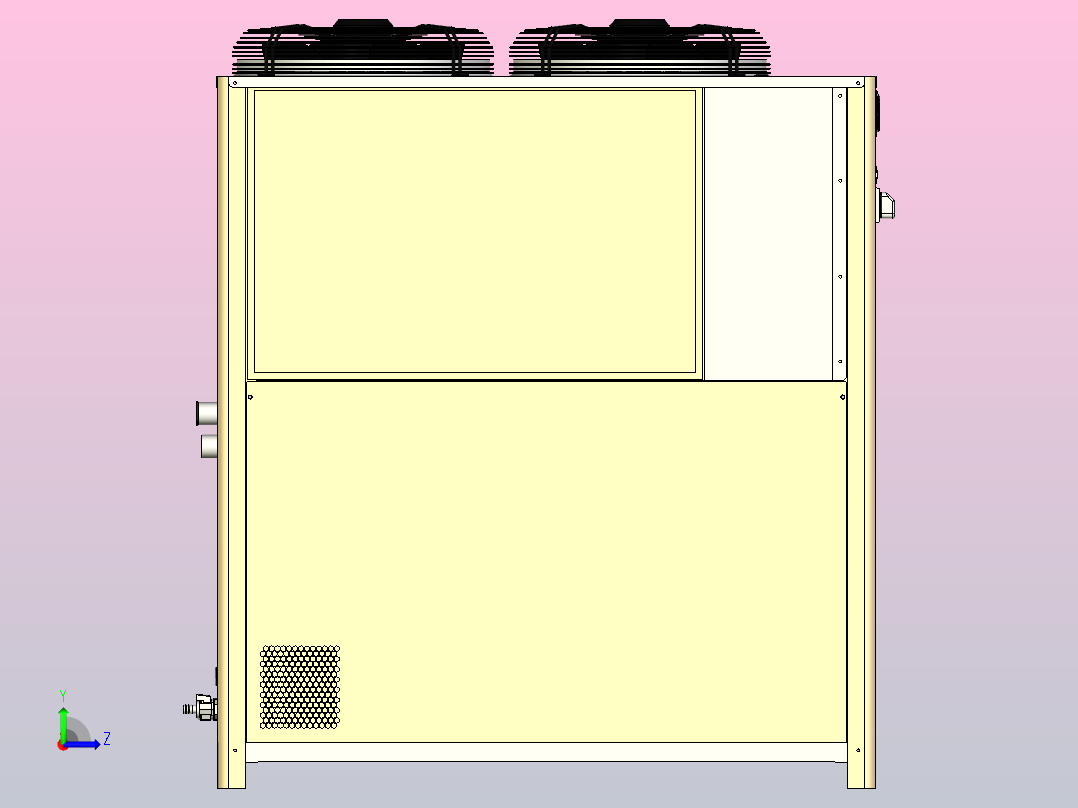 Parker Hiross ICEP020-024冷却器左视图