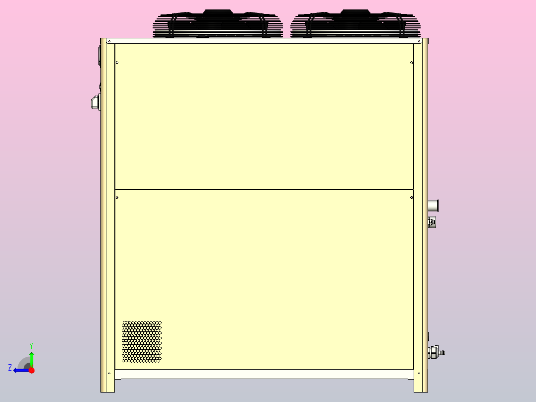 Parker Hiross ICEP020-024冷却器右视图