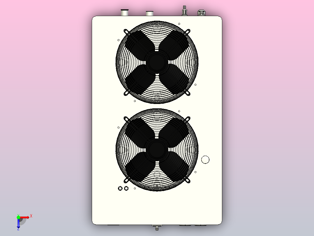 Parker Hiross ICEP020-024冷却器俯视图