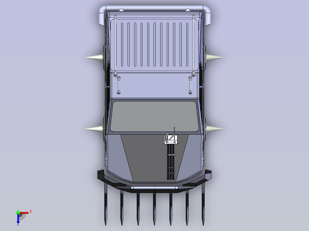 比赛战车俯视图