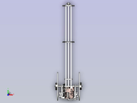 无碳小车(电控组)3D图纸前视缩略图