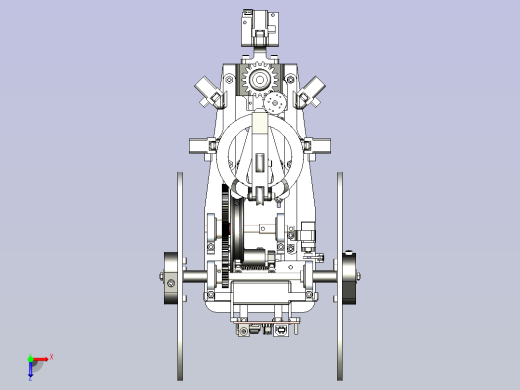 无碳小车(电控组)3D图纸俯视缩略图