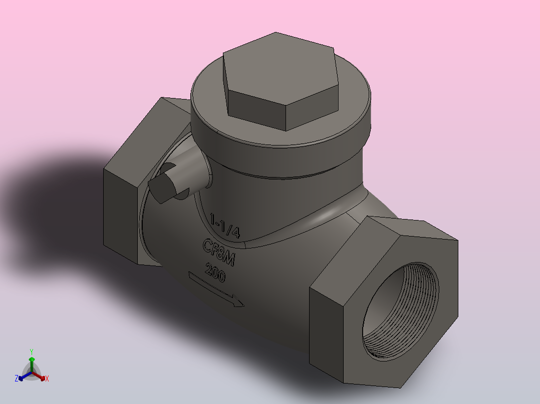 阀门、过滤器FNW-FNW16B200F主视图