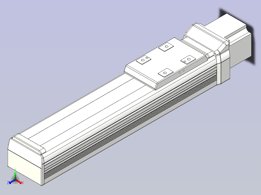 SMD65直连封闭式系列模组[SMD65-G-200L]正等轴测图