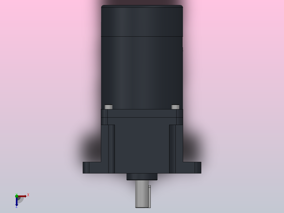 90DC(40W╱70W)微型直流组合型减速电机[90DC40GV12R16-90GF6HE]俯视图