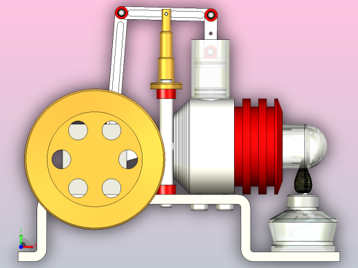 斯特林外燃发动机前视缩略图