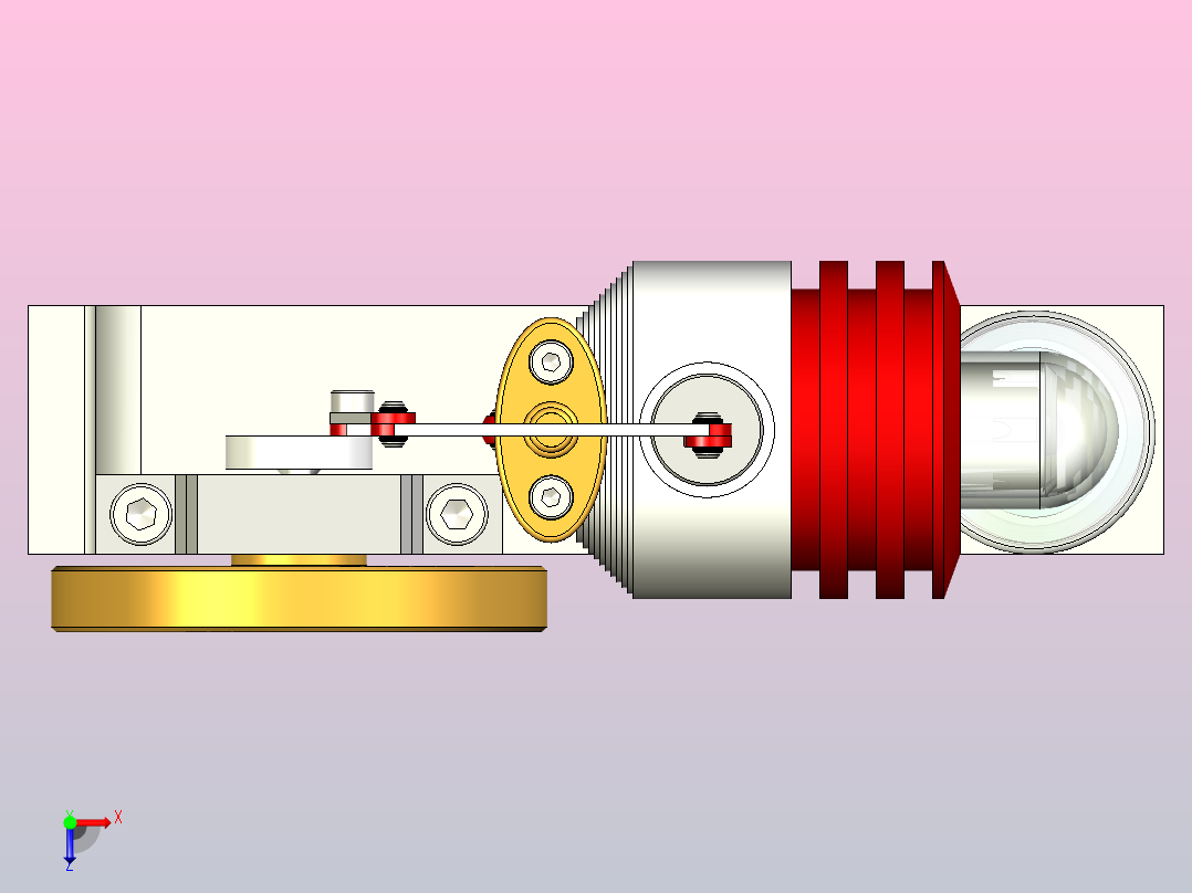 斯特林外燃发动机俯视图