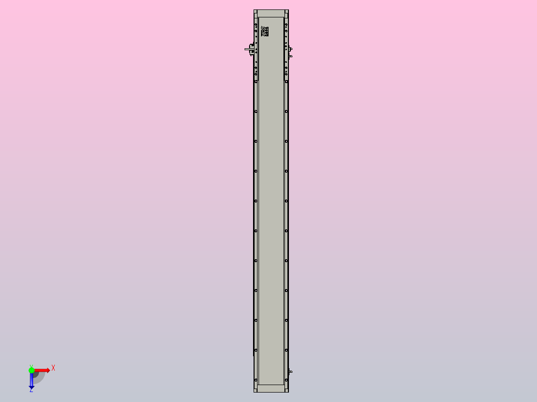 直驱直线电机轴TPA-LNP3-140-55C4-1-L1200-3-C-10-N3俯视图