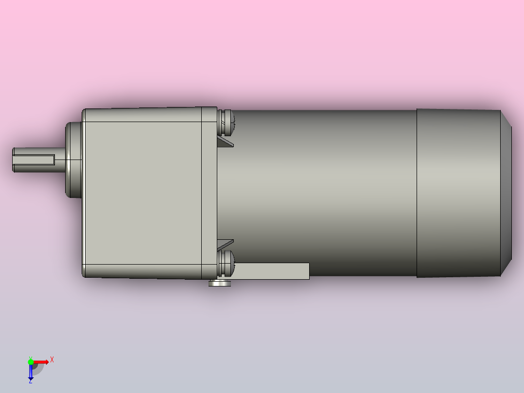 刹车电机6RK120GU-CM 6GU3K～200K俯视图