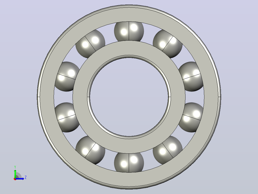 (轴承)SKF-6203左视图