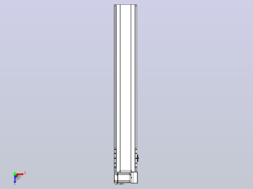 皮带直线轴半封闭可选导轨TPA-HNB-175D-140-L1000-RU-Y-P75-N3俯视缩略图