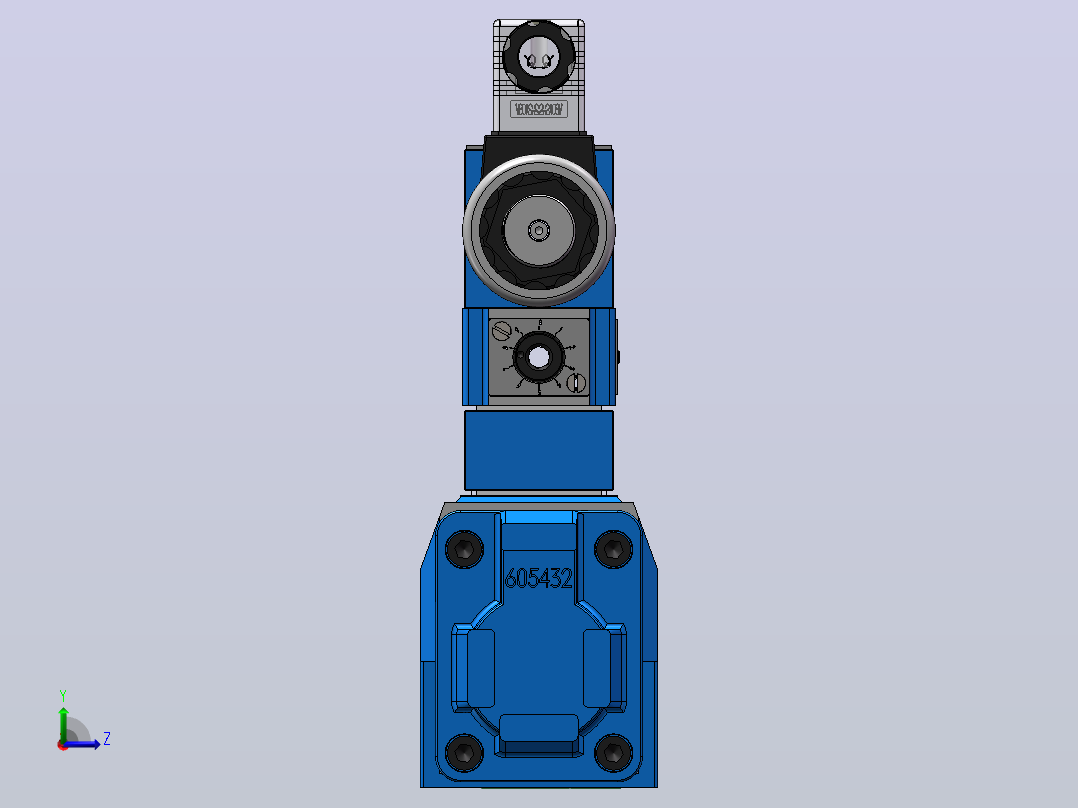 4WEH10-S-D1 电液换向阀左视图